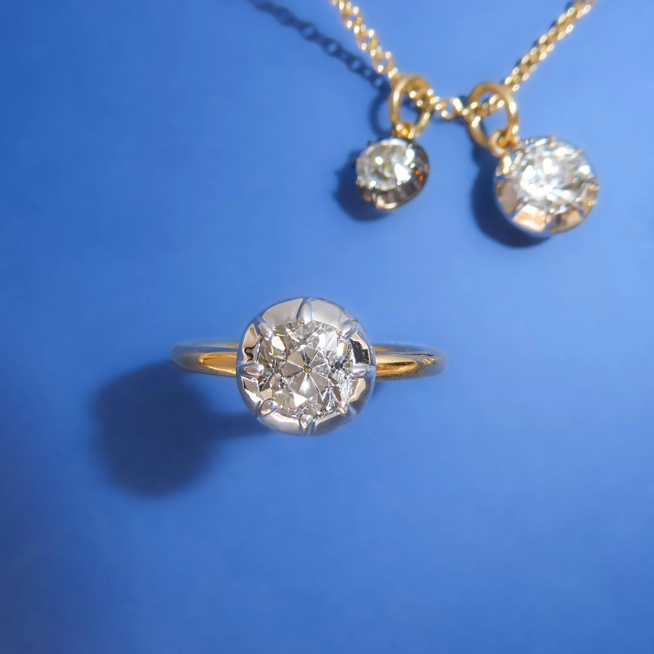 Bespoke diamond jewellery set